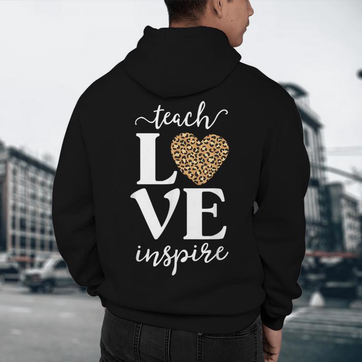 Love Leopard Print Teacher Cheetah School Inspire Teach Men's Hoodie Back Print, novelty gifts, funny gifts Love Leopard Print Teacher Cheetah School Inspire Teach Men's Hoodie Back Print, novelty gifts, funny gifts