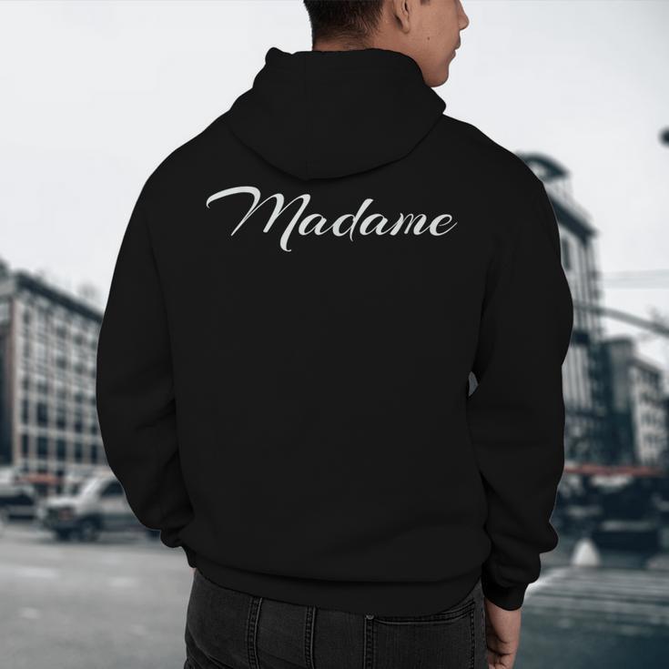 Madame French Teachers T-Shirt Men's Hoodie Back Print, novelty gifts, funny gifts Madame French Teachers T-Shirt Men's Hoodie Back Print, novelty gifts, funny gifts