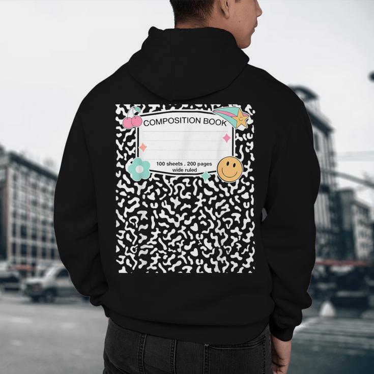 Matching Group Halloween Teacher Composition Book Notebook Men's Hoodie Back Print, novelty gifts, funny gifts Matching Group Halloween Teacher Composition Book Notebook Men's Hoodie Back Print, novelty gifts, funny gifts