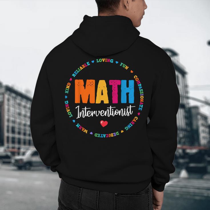 Math Interventionist Teacher Coach Squad Mathematics STEM Men's Hoodie Back Print, novelty gifts, funny gifts Math Interventionist Teacher Coach Squad Mathematics STEM Men's Hoodie Back Print, novelty gifts, funny gifts