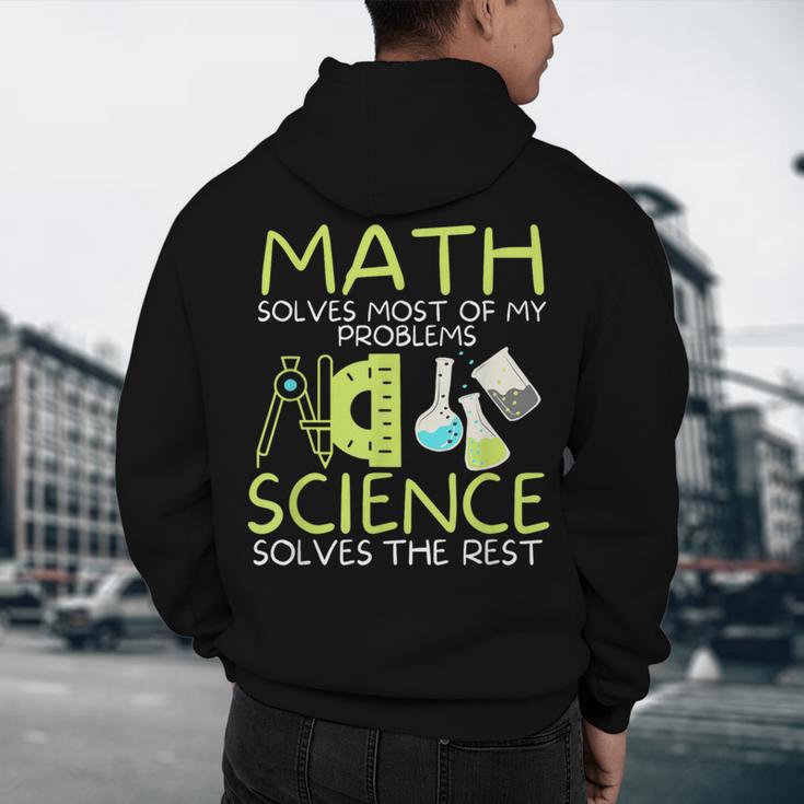 Math Solves Most Of My Problems Science Math Science Teacher Men's Hoodie Back Print, novelty gifts, funny gifts Math Solves Most Of My Problems Science Math Science Teacher Men's Hoodie Back Print, novelty gifts, funny gifts