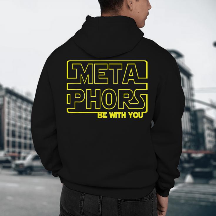 Metaphors Be With You English Teacher Shirts T-Shirt Men's Hoodie Back Print, novelty gifts, funny gifts