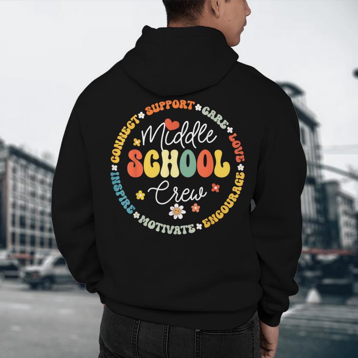 Middle School Crew Back To School For Teacher Men's Hoodie Back Print, novelty gifts, funny gifts Middle School Crew Back To School For Teacher Men's Hoodie Back Print, novelty gifts, funny gifts