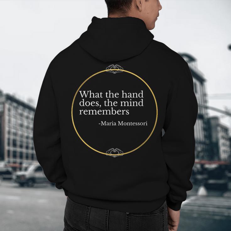Montessori Children Grow In The Hands Of Teachers Men's Hoodie Back Print, novelty gifts, funny gifts Montessori Children Grow In The Hands Of Teachers Men's Hoodie Back Print, novelty gifts, funny gifts