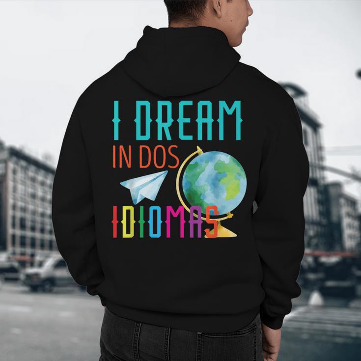 Multilingual Teacher In Dos Idiomas Linguist Language Men's Hoodie Back Print, novelty gifts, funny gifts Multilingual Teacher In Dos Idiomas Linguist Language Men's Hoodie Back Print, novelty gifts, funny gifts