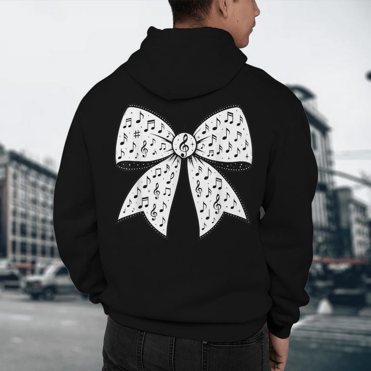 Music Notes Coquette Bow Music Teacher School Musician Band Men's Hoodie Back Print, novelty gifts, funny gifts Music Notes Coquette Bow Music Teacher School Musician Band Men's Hoodie Back Print, novelty gifts, funny gifts
