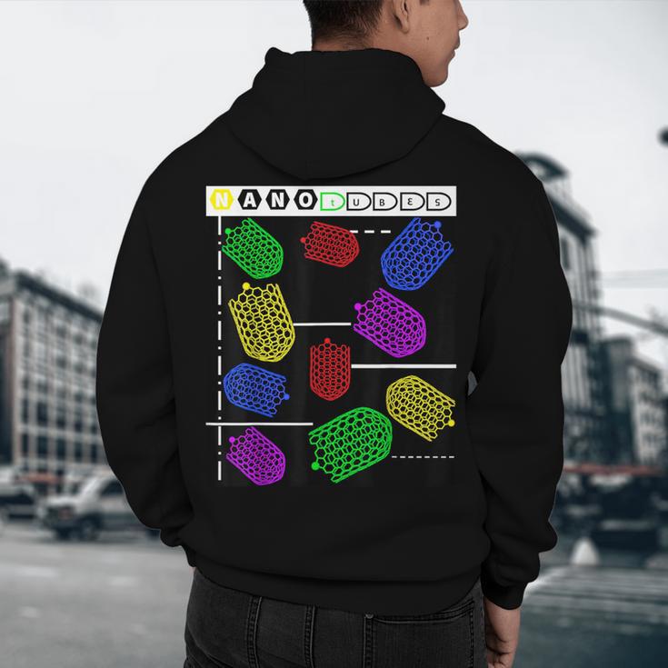 Nerdy Forms Nanotubes Chemistry Teacher Geek Men's Hoodie Back Print, novelty gifts, funny gifts