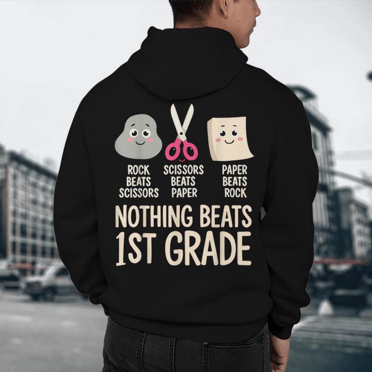 Nothing Beats 1st Grade Back To School Kids Teachers Men's Hoodie Back Print, novelty gifts, funny gifts