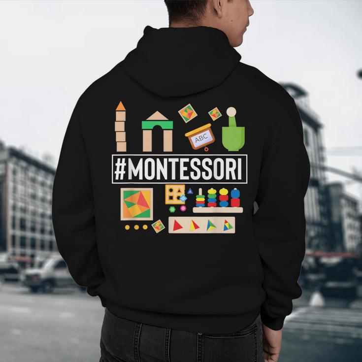 Novelty Montessori Studying Learning Schooling Teacher Love For Men Women Men's Hoodie Back Print, novelty gifts, funny gifts Novelty Montessori Studying Learning Schooling Teacher Love For Men Women Men's Hoodie Back Print, novelty gifts, funny gifts