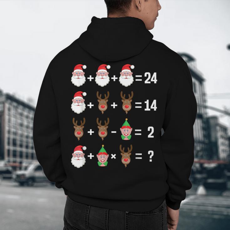 Order Of Operations Math Teacher Christmas Men's Hoodie Back Print, novelty gifts, funny gifts