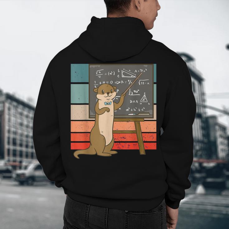 Otter Professor Teacher Teaching Maths Mathematics Men's Hoodie Back Print, novelty gifts, funny gifts Otter Professor Teacher Teaching Maths Mathematics Men's Hoodie Back Print, novelty gifts, funny gifts