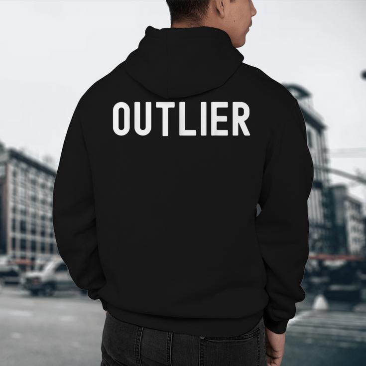 Outlier Statistics Teacher Statistics Data Science Men Women Kids Men's Hoodie Back Print, novelty gifts, funny gifts