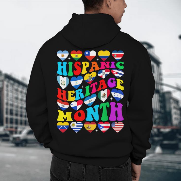 Hispanic Heritage Month 2025 Latino Puerto Rico Teacher Kids Men's Hoodie Back Print, novelty gifts, funny gifts Hispanic Heritage Month 2025 Latino Puerto Rico Teacher Kids Men's Hoodie Back Print, novelty gifts, funny gifts
