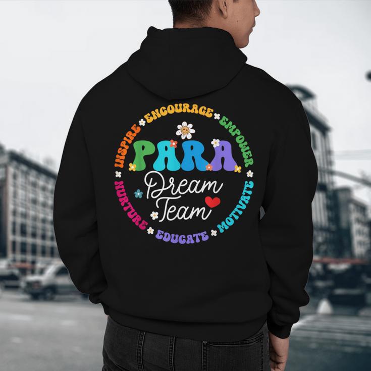PARA Dream Team Teacher Paraprofessional Paraeducator Men's Hoodie Back Print, novelty gifts, funny gifts PARA Dream Team Teacher Paraprofessional Paraeducator Men's Hoodie Back Print, novelty gifts, funny gifts