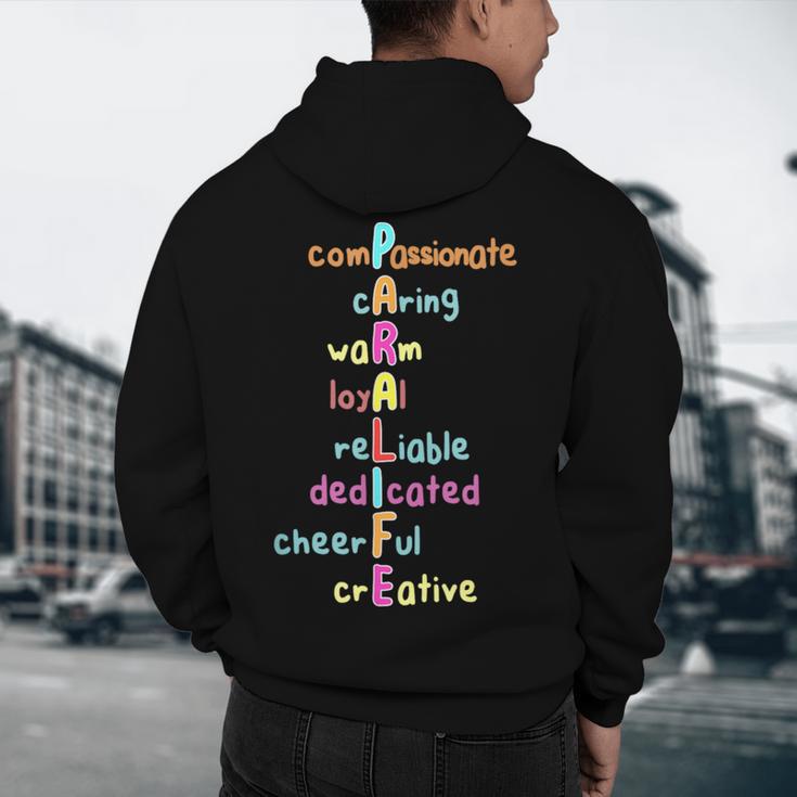 Paraprofessional Teacher Para Sped Ed Parapro Men's Hoodie Back Print, novelty gifts, funny gifts Paraprofessional Teacher Para Sped Ed Parapro Men's Hoodie Back Print, novelty gifts, funny gifts