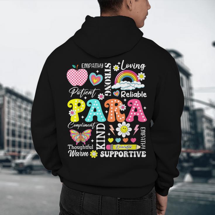 Paras Make It Possible Paraprofessional Paraeducator Teacher Men's Hoodie Back Print, novelty gifts, funny gifts