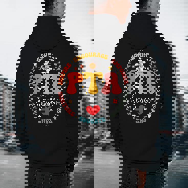 Parents Teacher Association Team Supporter PTA Treasurer For Men Women Girls Kids Men&#x27;s Hoodie Back Print, novelty gifts, funny gifts