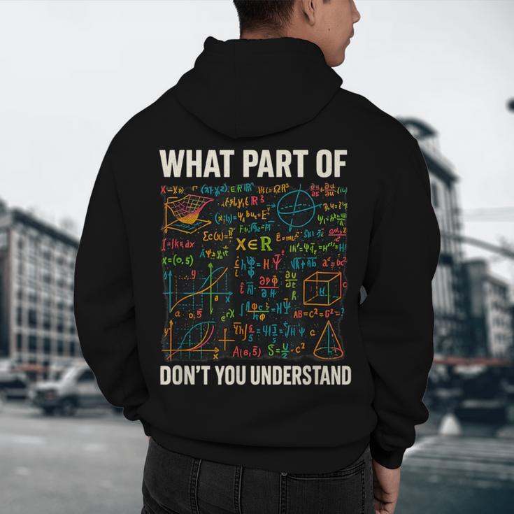 What Part Of Don't You Understand Math Teacher Men's Hoodie Back Print, novelty gifts, funny gifts What Part Of Don't You Understand Math Teacher Men's Hoodie Back Print, novelty gifts, funny gifts