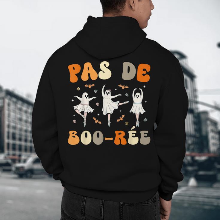 Pas De Boo-Rée Ghost Ballet Dancer Halloween Dance Teacher Men's Hoodie Back Print, novelty gifts, funny gifts