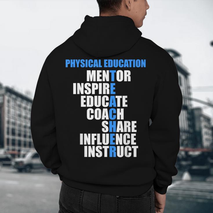 PE Physical Education Teacher For PE Teacher Men's Hoodie Back Print, novelty gifts, funny gifts PE Physical Education Teacher For PE Teacher Men's Hoodie Back Print, novelty gifts, funny gifts