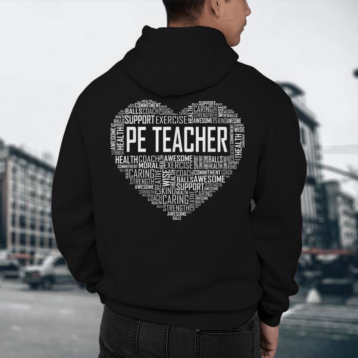 PE Physical Education Teacher PEAppreciation Coach Men's Hoodie Back Print, novelty gifts, funny gifts