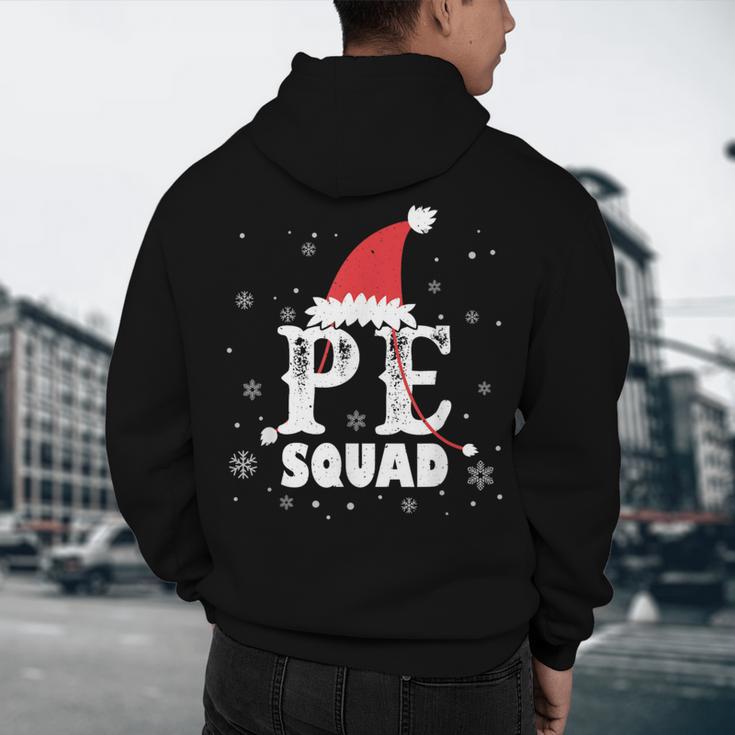 PE Squad Christmas PE Teacher Matching Xmas Men's Hoodie Back Print, novelty gifts, funny gifts