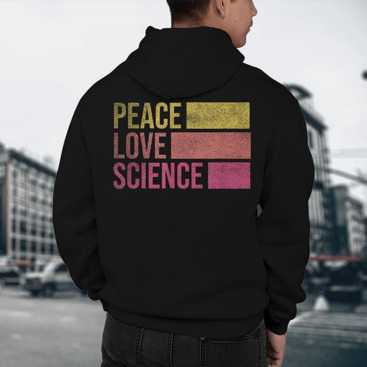 Peace Love Science Lovers Math Chemistry Teacher Men's Hoodie Back Print, novelty gifts, funny gifts Peace Love Science Lovers Math Chemistry Teacher Men's Hoodie Back Print, novelty gifts, funny gifts