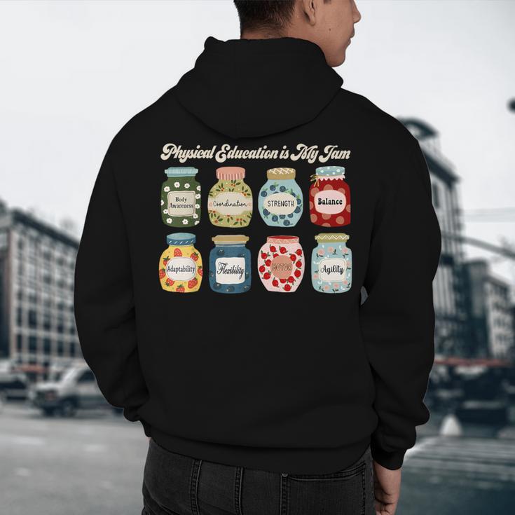 Physical Education Is My Jam Sports PE Coach Teacher Men's Hoodie Back Print, novelty gifts, funny gifts Physical Education Is My Jam Sports PE Coach Teacher Men's Hoodie Back Print, novelty gifts, funny gifts