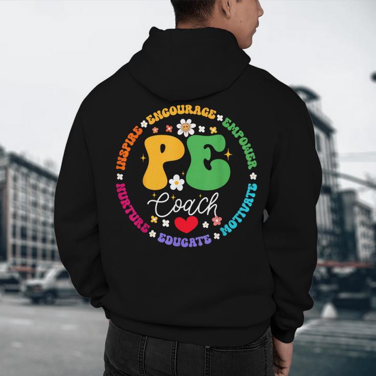 Physical Education PE Instructor Coach Teacher Gym Men's Hoodie Back Print, novelty gifts, funny gifts