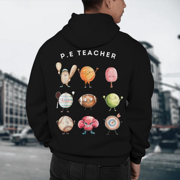 Physical Education Teacher PE Teacher Specials Back School Men's Hoodie Back Print, novelty gifts, funny gifts