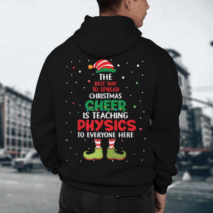 Physics Teacher Christmas Elf Christmas Cheer Men's Hoodie Back Print, novelty gifts, funny gifts Physics Teacher Christmas Elf Christmas Cheer Men's Hoodie Back Print, novelty gifts, funny gifts