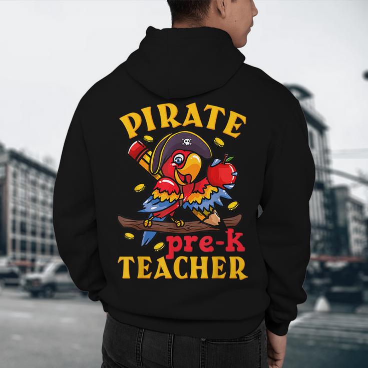 Pirate Pre-K Teacher Preschool Halloween Men's Hoodie Back Print, novelty gifts, funny gifts Pirate Pre-K Teacher Preschool Halloween Men's Hoodie Back Print, novelty gifts, funny gifts