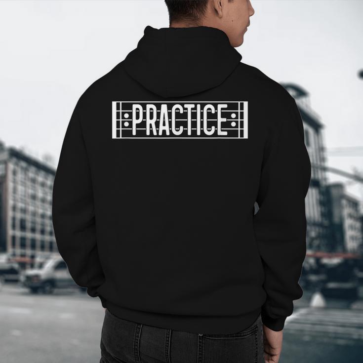 Practice Repeat Music Teacher Band Director Men's Hoodie Back Print, novelty gifts, funny gifts Practice Repeat Music Teacher Band Director Men's Hoodie Back Print, novelty gifts, funny gifts