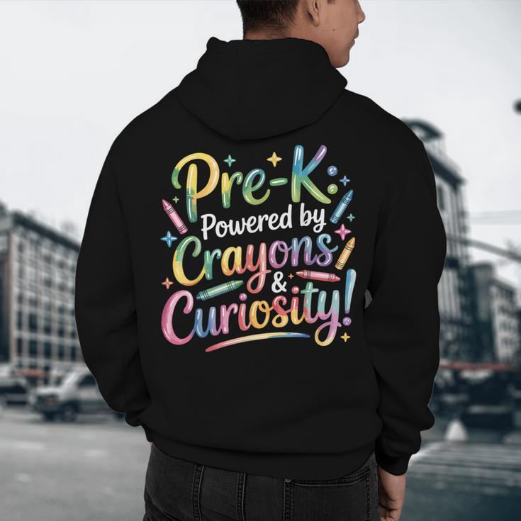 Pre-K Crayons & Curiosity Preschool Teachers Life Tie Dye Men's Hoodie Back Print, novelty gifts, funny gifts Pre-K Crayons & Curiosity Preschool Teachers Life Tie Dye Men's Hoodie Back Print, novelty gifts, funny gifts