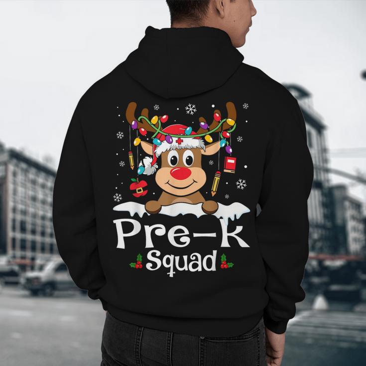 Pre-k Teacher Squad Reindeer Teacher Christmas Men's Hoodie Back Print, novelty gifts, funny gifts Pre-k Teacher Squad Reindeer Teacher Christmas Men's Hoodie Back Print, novelty gifts, funny gifts