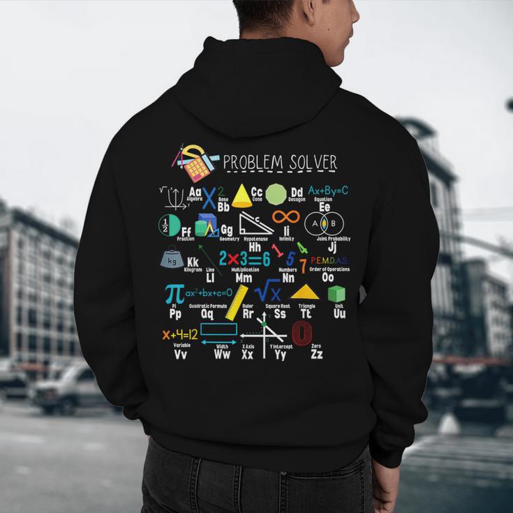 Problem Solver Math Alphabet ABC Teacher Students Men's Hoodie Back Print, novelty gifts, funny gifts Problem Solver Math Alphabet ABC Teacher Students Men's Hoodie Back Print, novelty gifts, funny gifts