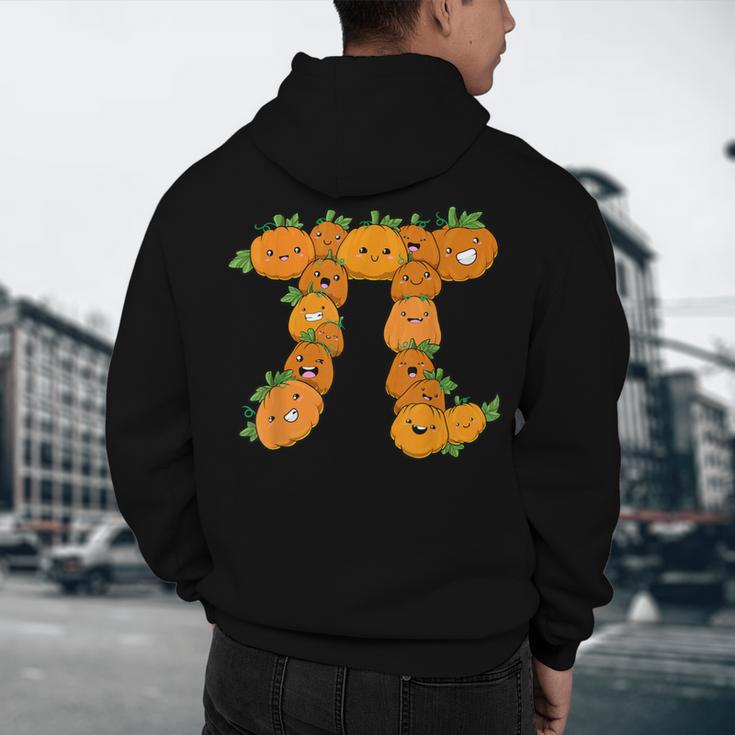 Pumpkin Pi Math Teacher Halloween Costume Geometry Men's Hoodie Back Print, novelty gifts, funny gifts