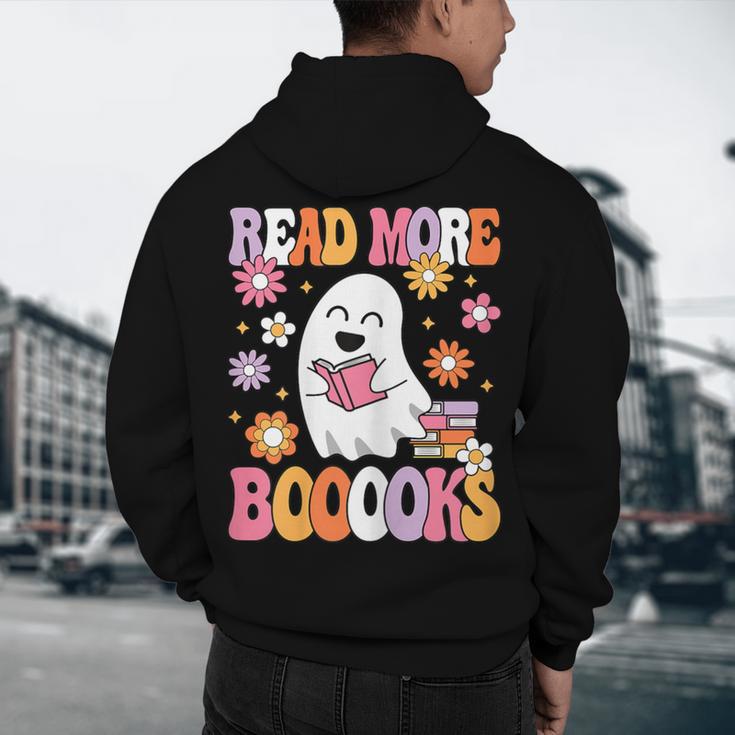 Read More Books Groovy Halloween Teacher Women Men's Hoodie Back Print, novelty gifts, funny gifts