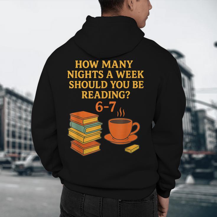 Reading 67 Meme English Teacher 6 7 Book Lover Humor Men's Hoodie Back Print, novelty gifts, funny gifts