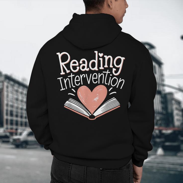 Reading Intervention Teacher Men's Hoodie Back Print, novelty gifts, funny gifts Reading Intervention Teacher Men's Hoodie Back Print, novelty gifts, funny gifts