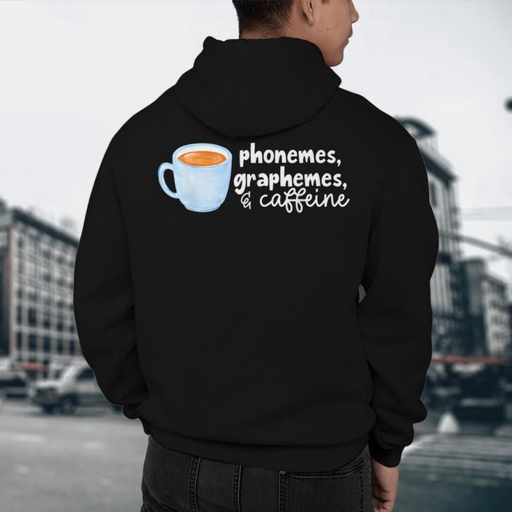 Reading Interventionist Specialist Teacher Phonemes Graphemes And Caffeine Reading Intervention -Adults Classic Fit Short Sleeve Men's Hoodie Back Print, novelty gifts, funny gifts Reading Interventionist Specialist Teacher Phonemes Graphemes And Caffeine Reading Intervention -Adults Classic Fit Short Sleeve Men's Hoodie Back Print, novelty gifts, funny gifts