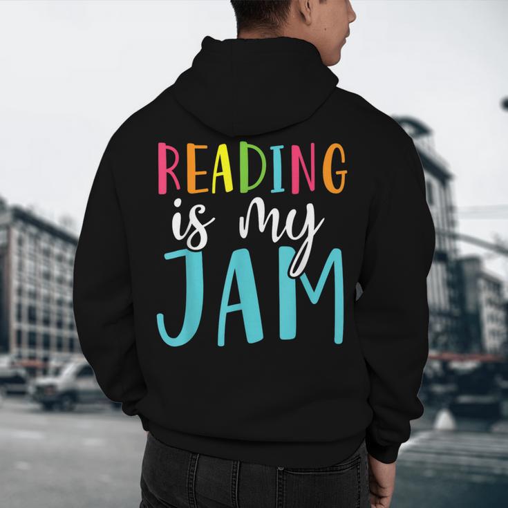 Reading Is My Jam Back To School Teacher Men's Hoodie Back Print, novelty gifts, funny gifts Reading Is My Jam Back To School Teacher Men's Hoodie Back Print, novelty gifts, funny gifts