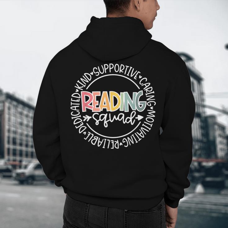 Reading Squad Teacher Reader Librarian Interventionist Team Men's Hoodie Back Print, novelty gifts, funny gifts Reading Squad Teacher Reader Librarian Interventionist Team Men's Hoodie Back Print, novelty gifts, funny gifts