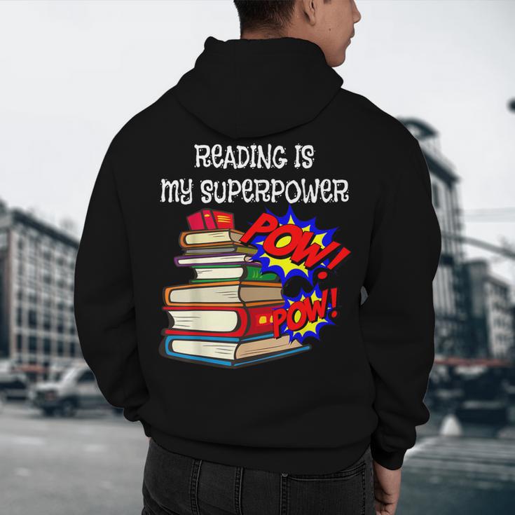 Reading Is My Super Power Superhero Best English Teacher Men's Hoodie Back Print, novelty gifts, funny gifts Reading Is My Super Power Superhero Best English Teacher Men's Hoodie Back Print, novelty gifts, funny gifts