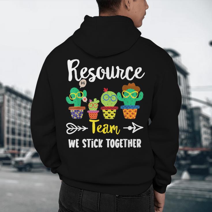 Resource Team Cactus Crew Resource Teacher Squad Men's Hoodie Back Print, novelty gifts, funny gifts Resource Team Cactus Crew Resource Teacher Squad Men's Hoodie Back Print, novelty gifts, funny gifts
