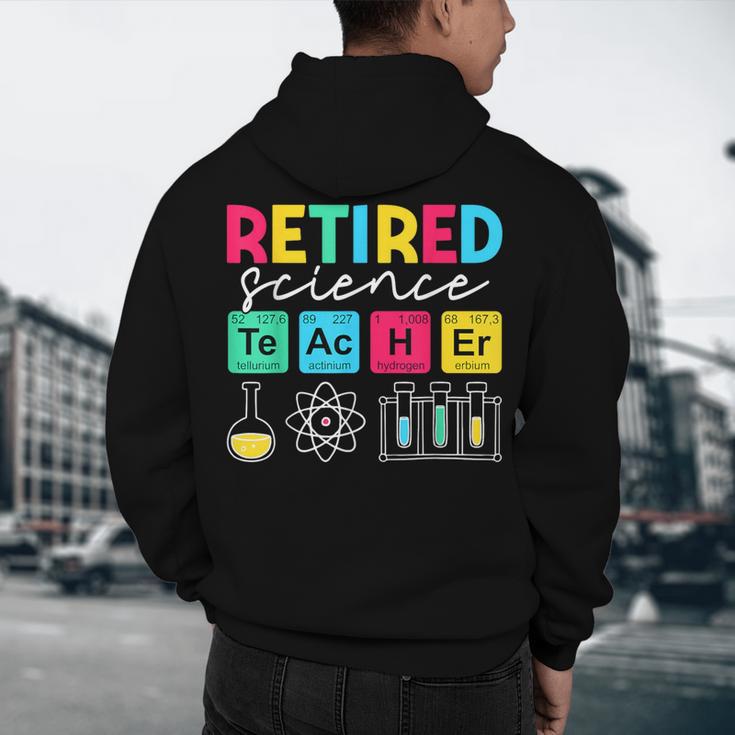 Retired Science Teacher Periodic Table Teacher Life Men's Hoodie Back Print, novelty gifts, funny gifts Retired Science Teacher Periodic Table Teacher Life Men's Hoodie Back Print, novelty gifts, funny gifts