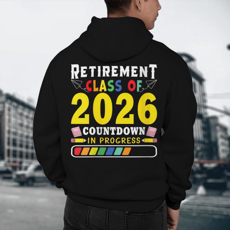 Retirement Primary Elementary Teacher 2026 Retiring Progress Men's Hoodie Back Print, novelty gifts, funny gifts Retirement Primary Elementary Teacher 2026 Retiring Progress Men's Hoodie Back Print, novelty gifts, funny gifts