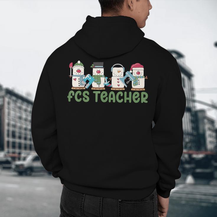 Retro Christmas Snowman FCS Teacher Family Consumer Science Men's Hoodie Back Print, novelty gifts, funny gifts Retro Christmas Snowman FCS Teacher Family Consumer Science Men's Hoodie Back Print, novelty gifts, funny gifts