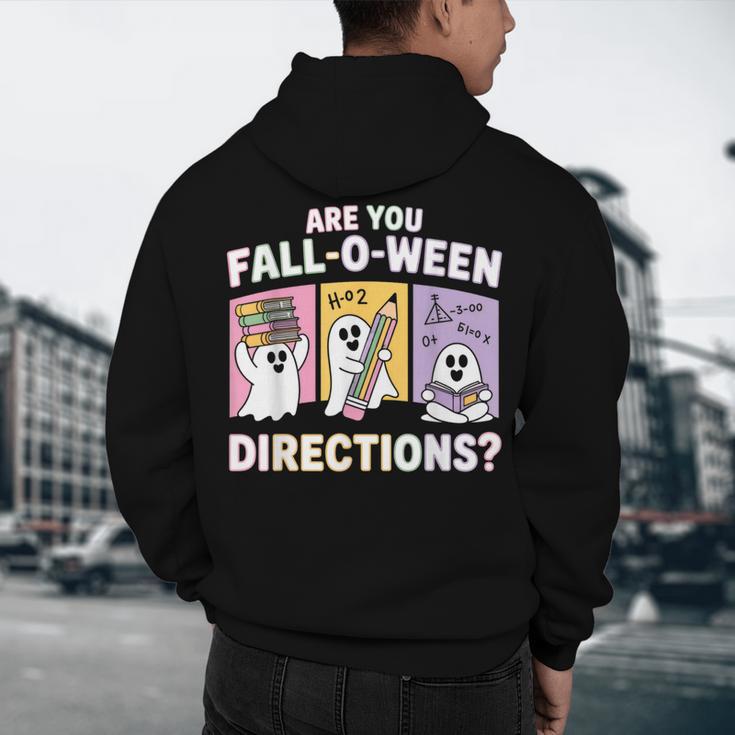 Retro Are You Fall O Ween Directions Teacher Halloween Ghost Men's Hoodie Back Print, novelty gifts, funny gifts Retro Are You Fall O Ween Directions Teacher Halloween Ghost Men's Hoodie Back Print, novelty gifts, funny gifts