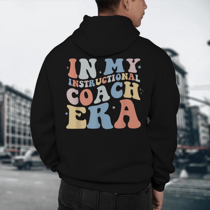 Retro Groovy In My Instructional Coach Era Teacher Men's Hoodie Back Print, novelty gifts, funny gifts Retro Groovy In My Instructional Coach Era Teacher Men's Hoodie Back Print, novelty gifts, funny gifts